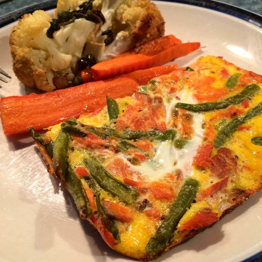 Crustless Salmon Quiche 