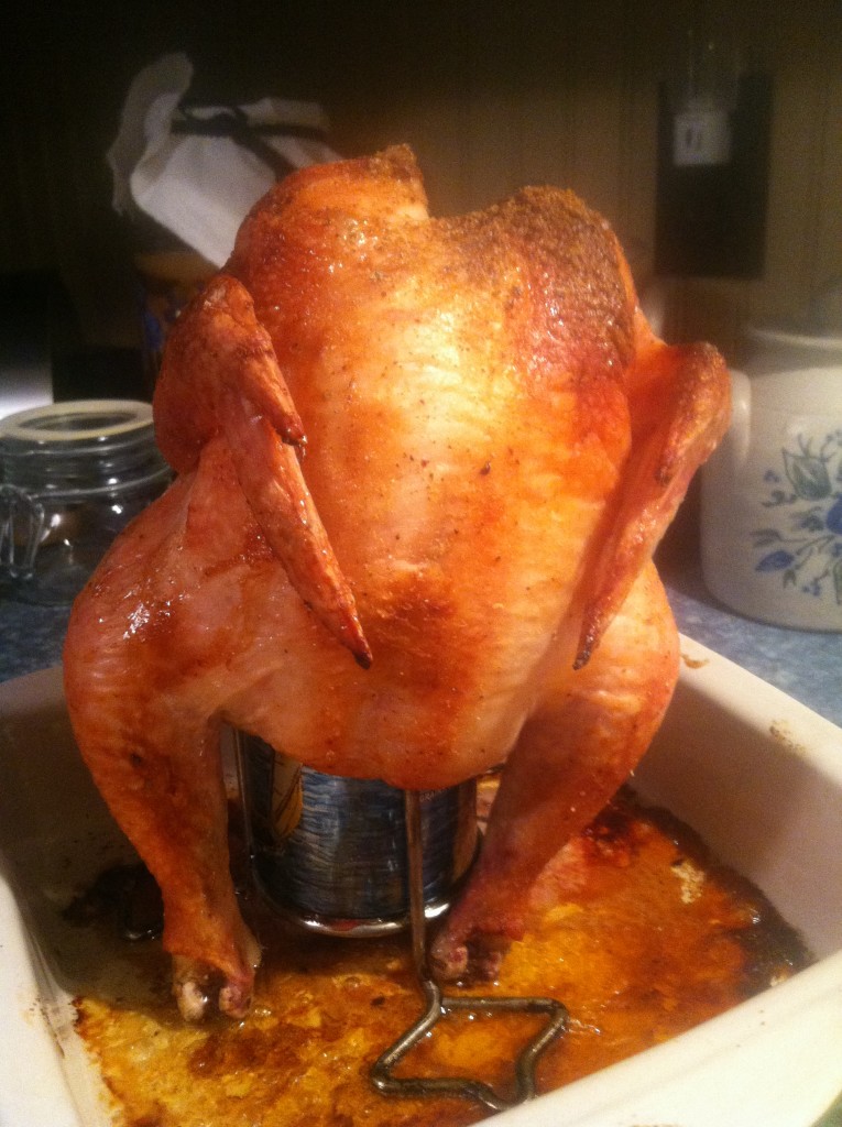 Beer can chicken